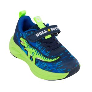 Bull Boys DNAL5155-BL01 EXPLORATOR REX Παιδικό αθλητικό για αγόρι με φωτάκια On/Off σε συνθετικό υλικό και ύφασμα Μπλε/Lime - Image 2