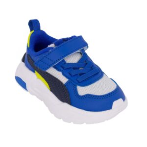 Puma Trinity 2 LT AC+Inf 403705 10 Παιδικό αθλητικό για αγόρι σε συνθετικό υλικό και ύφασμα Μπλε/Κίτρινο - Image 2