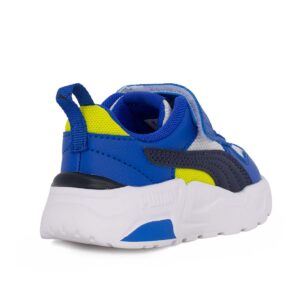 Puma Trinity 2 LT AC+Inf 403705 10 Παιδικό αθλητικό για αγόρι σε συνθετικό υλικό και ύφασμα Μπλε/Κίτρινο - Image 3
