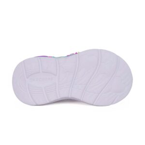 Skechers 303061N/LVMT Παιδικό αθλητικό με φωτάκια για κορίτσι σε συνθετικό υλικό και αδιαβροχοποιημένο ύφασμα Λιλά/Γοργόνα - Image 4