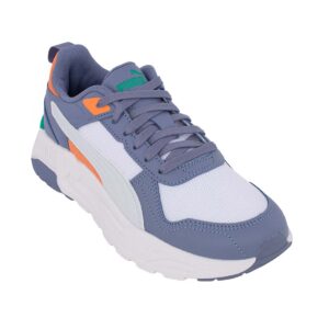 Puma Trinity 2 LT Jr 403703 09 Εφηβικό αθλητικό για αγόρι σε συνθετικό υλικό και ύφασμα Γκρι/Πορτοκαλί - Image 2