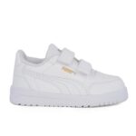 Puma Shuffle Downtown Lo V Inf 403741 01 Παιδικό sneaker unisex σε συνθετικό δέρμα Λευκό