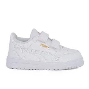 Puma Shuffle Downtown Lo V Inf 403741 01 Παιδικό sneaker unisex σε συνθετικό δέρμα Λευκό