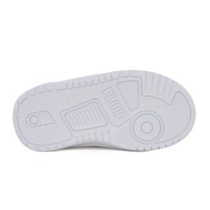 Puma Shuffle Downtown Lo V Inf 403741 01 Παιδικό sneaker unisex σε συνθετικό δέρμα Λευκό - Image 4