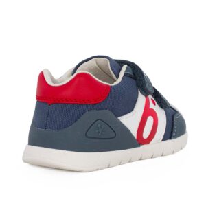 Biomecanics 262121-A556 Παιδικό sneaker για αγόρι σε δέρμα και ύφασμα Μπλε/Κόκκινο - Image 3