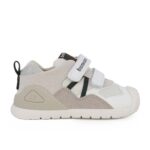 Biomecanics 262122-C050 Παιδικό sneaker για αγόρι σε δέρμα και ύφασμα Λευκό/Γκρι