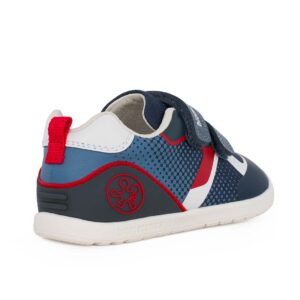 Biomecanics 262159-A556 A Παιδικό sneaker για αγόρι σε δέρμα και ύφασμα Μπλε/Κόκκινο - Image 3