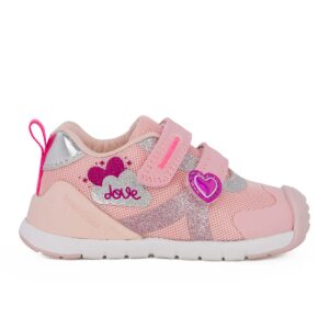 Biomecanics 262133-A032 Παιδικό sneaker για κορίτσι σε ύφασμα Ροζ/Καρδιά