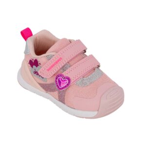 Biomecanics 262133-A032 Παιδικό sneaker για κορίτσι σε ύφασμα Ροζ/Καρδιά - Image 2