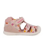 Biomecanics 262104-A779 Παιδικό παπουτσοπέδιλο για κορίτσι δερμάτινο Ροζ/Κερασάκια