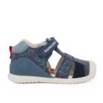 Biomecanics 262125-A556 Παιδικό παπουτσοπέδιλο για αγόρι δερμάτινο Πετρόλ