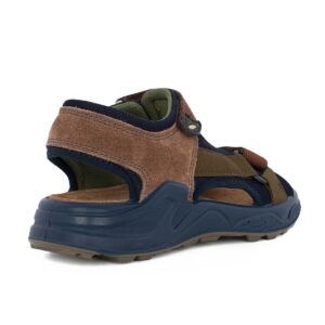 Primigi 1398611 Β Εφηβικό πέδιλο για αγόρι σε δέρμα και ύφασμα Καφέ/Μπλε - Image 3