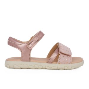 Geox J SANDAL HAITI J658ZC 0NFMA C8010 B Παιδικό πέδιλο για κορίτσι δερμάτινο Ροζ/Nude