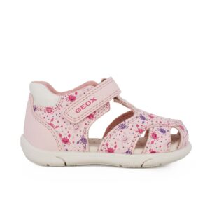 Geox B SANDAL ZAPITO B556FB 05404 C0811 Παιδικό παπουτσοπέδιλο για κορίτσι σε οικολογικό δέρμα Ροζ/Καβουράκια