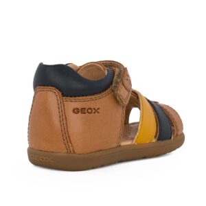 Geox B SANDAL MACCHIA B254VA 0CL78 CT6F4 Παιδικό παπουτσοπέδιλο για αγόρι δερμάτινο Καφέ - Image 3