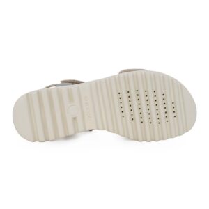 Geox J S.CORALIE J256EB 0NFEW C1007 Α Παιδικό πέδιλο για κορίτσι δερμάτινο Ασημί - Image 4