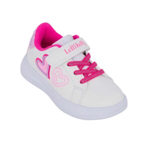 Lelli Kelly LKAA5622-BIFU AGATA Παιδικό sneaker για κορίτσι σε συνθετικό δέρμα Λευκό/Καρδιές - Image 2