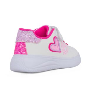 Lelli Kelly LKAA5622-BIFU AGATA Παιδικό sneaker για κορίτσι σε συνθετικό δέρμα Λευκό/Καρδιές - Image 3