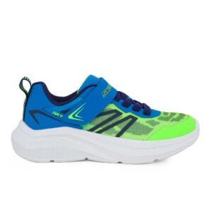 Skechers 404125L/LMBL Παιδικό αθλητικό για αγόρι σε συνθετικό υλικό αδιαβροχοποιημένο ύφασμα Μπλε/Λάιμ