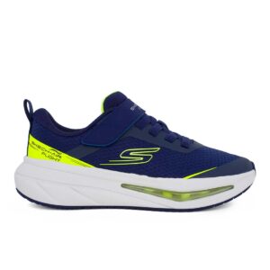 Skechers 404095L/NVYL Εφηβικό αθλητικό για αγόρι σε συνθετικό υλικό και ύφασμα Μπλε Navy/ Κίτρινο