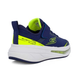 Skechers 404095L/NVYL Εφηβικό αθλητικό για αγόρι σε συνθετικό υλικό και ύφασμα Μπλε Navy/ Κίτρινο - Image 3