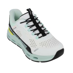 Skechers 303654L/WBTQ Εφηβικό αθλητικό unisex σε συνθετικό υλικό Λευκό/Μαύρο/Τυρκουάζ - Image 2