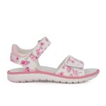 Primigi 1385100 A Παιδικό πέδιλο για κορίτσι δερμάτινο Λευκό/Ροζ