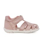 Geox B SANDAL ZAPITO A B556FA 000BC C8172 Παιδικό παπουτσοπέδιλο για κορίτσι σε οικολογικό δέρμα Ροζ/Φιογκάκια