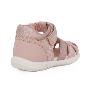 Geox B SANDAL ZAPITO A B556FA 000BC C8172 Παιδικό παπουτσοπέδιλο για κορίτσι σε οικολογικό δέρμα Ροζ/Φιογκάκια - Image 3