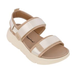 Xti 14526401 Εφηβικό πέδιλο για κορίτσι σε συνθετικό υλικό και ύφασμα Μπεζ - Image 2