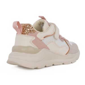 XTI 15301003 Παιδικό Sneaker για κορίτσι σε συνθετικό δέρμα και ύφασμα Μπεζ/Multicolor - Image 3