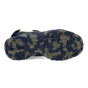 Geox J BOREALIS B. J450RC 014BU CF4A3 A Παιδικό παπουτσοπέδιλο για αγόρι σε οικολογικό δέρμα και ύφασμα Μπλε/Χακί - Image 5