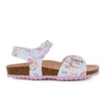 Geox J ADRIEL G. C J028MC 00004 C0BE8 Παιδικό πέδιλο για κορίτσι δερμάτινο Ροζ/Multi