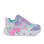 Skechers 303064N/LVMT Παιδικό αθλητικό με φωτάκια για κορίτσι Unicorn σε συνθετικό υλικό και αδιαβροχοποιημένο ύφασμα Λιλά