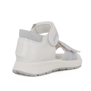 Primigi 1365400 Παιδικό πέδιλο για κορίτσι σε οικολογικό δέρμα Λευκό/Ασημί - Image 3