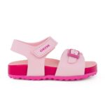Geox B SANDAL CHALKI B652RA 000BC C0808 Α Παιδικό πέδιλο για κορίτσι σε οικολογικό δέρμα Ροζ/Φουξ