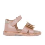 Ricco 272 Παιδικό πέδιλο για κορίτσι δερμάτινο Χαλκός