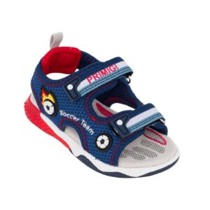 Primigi 1457011 Πέδιλο με φωτάκια για αγόρι σε ύφασμα  Μπλε/Κόκκινο - Image 2