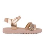 Ricco A30301V1 Παιδικό πέδιλο για κορίτσι δερμάτινο Χαλκός