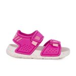 Garvalin 262705-D032 Παιδικό πέδιλο παραλίας για κορίτσι σε συνθετικό υλικό Ροζ/Λευκό