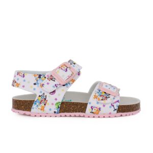 Garvalin 262871-B050 Παιδικό πέδιλο Bluey για κορίτσι σε οικολογικό δέρμα Λευκό