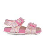 Garvalin 262461-A032 Παιδικό πέδιλο για κορίτσι σε οικολογικό δέρμα Ροζ/Παπάκια