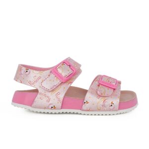 Garvalin 262461-A032 Παιδικό πέδιλο για κορίτσι σε οικολογικό δέρμα Ροζ/Παπάκια
