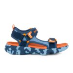 Garvalin 262770-B008 Εφηβικό πέδιλο για αγόρι υφασμάτινο Μπλε/Πορτοκαλί.