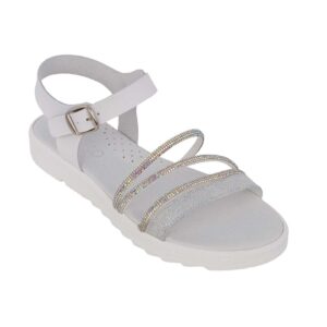 Ricco T30306V3 Εφηβικό πέδιλο για κορίτσι δερμάτινο Λευκό - Image 2