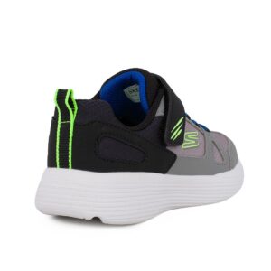 Skechers 405090L/GYBK Εφηβικό πέδιλο για αγόρι σε συνθετικό υλικό και αδιαβροχοποιημένο ύφασμα Γκρι/Μαύρο - Image 3
