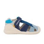 Biomecanics 262186-A008 Παιδικό παπουτσοπέδιλο για αγόρι υφασμάτινο Τζιν μπλε-σιέλ