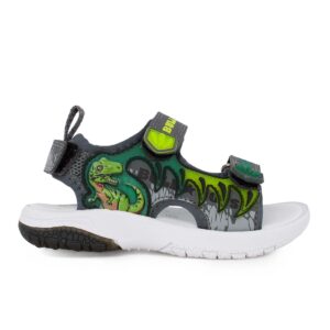 Bull Boys VELOCIRAPTOR DNCR5199-GR11 Παιδικό πέδιλο με ήχο on/off για αγόρι σε ύφασμα και συνθετικό δέρμα Γκρι