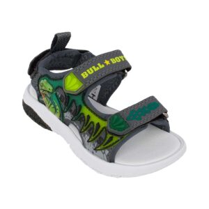 Bull Boys VELOCIRAPTOR DNCR5199-GR11 Παιδικό πέδιλο με ήχο on/off για αγόρι σε ύφασμα και συνθετικό δέρμα Γκρι - Image 2