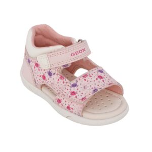Geox B SANDAL ZAPITO B556FC 05404 C0811 Παιδικό πέδιλο για κορίτσι σε οικολογικό δέρμα Ροζ/Καβουράκια - Image 2